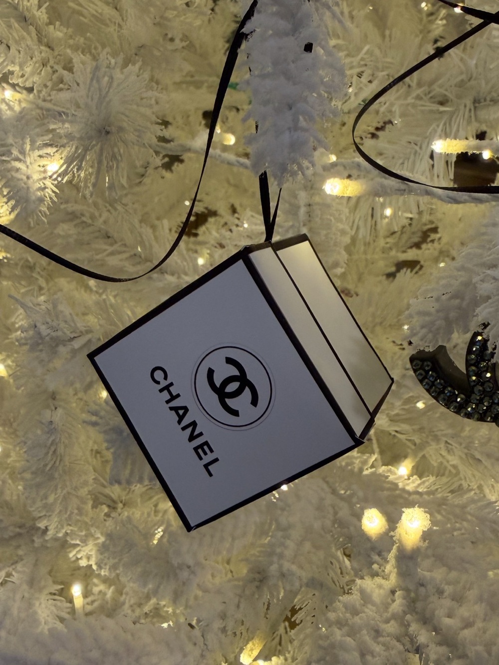 CHANEL Black and White Logo Ornament Collection - Picture 9 of 16